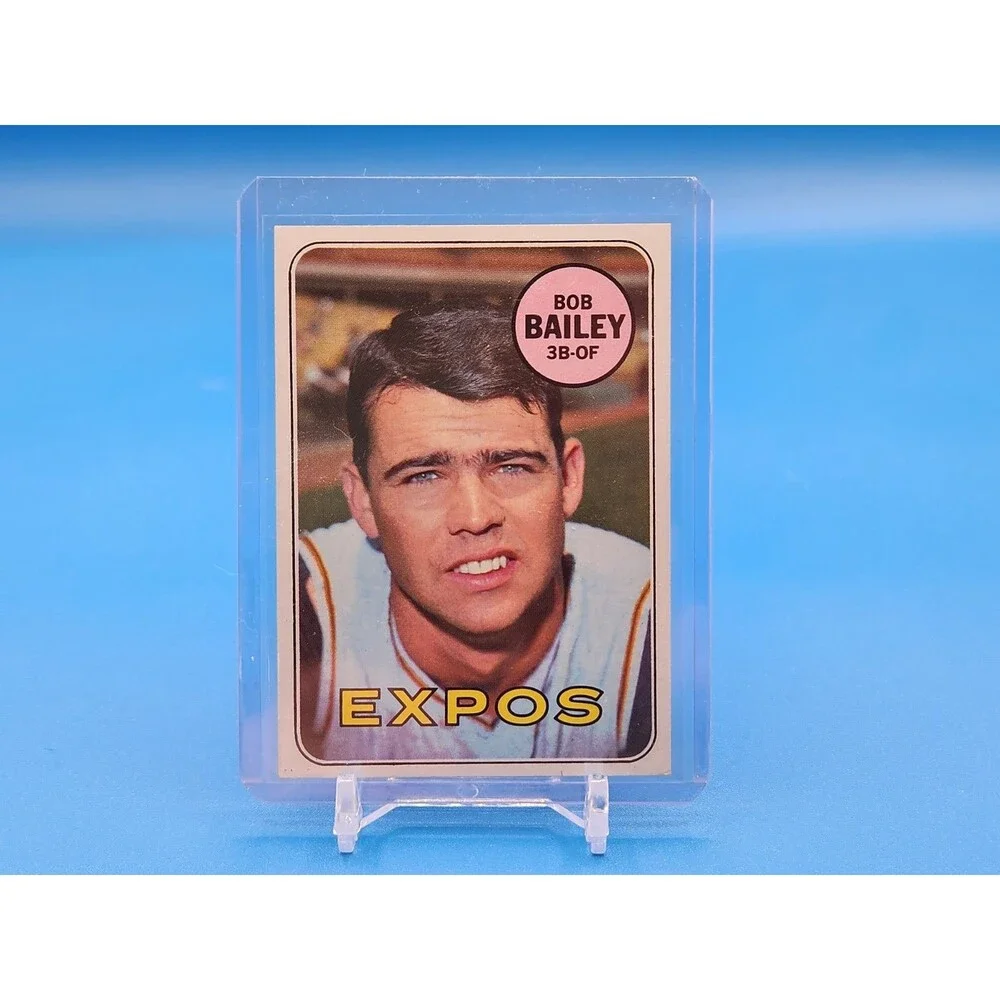 Vintage 1969 Topps #399 Bob Bailey Montreal Expos MLB Trading Card ~ EX/NM